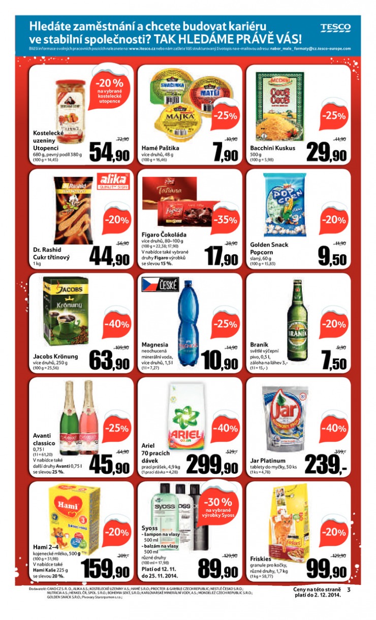 leták Tesco supermarkety od 19.11.2014 strana 1 leták Tesco supermarkety od 19.11.2014 strana 1