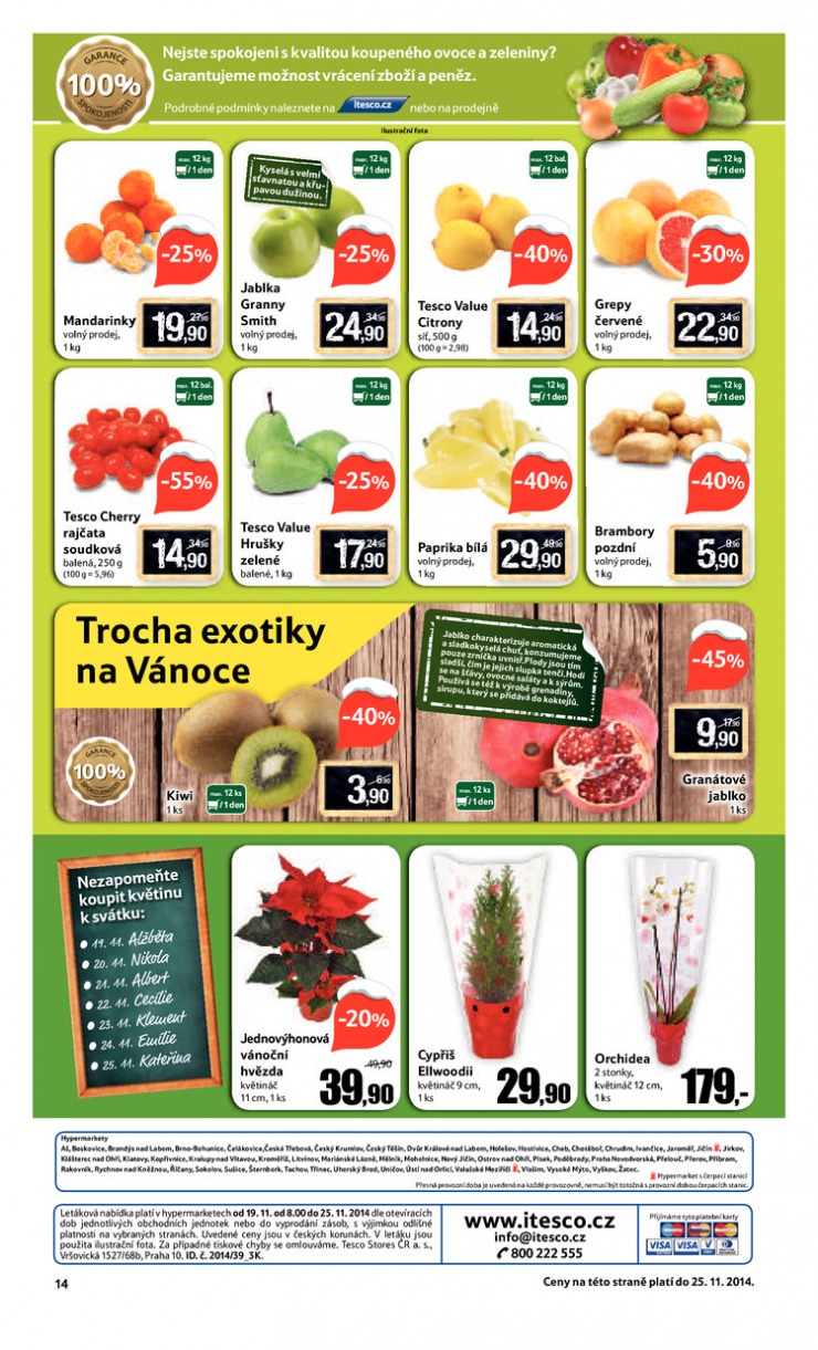 leták Tesco velké hypermarkety od 19.11.2014 strana 1 leták Tesco velké hypermarkety od 19.11.2014 strana 1