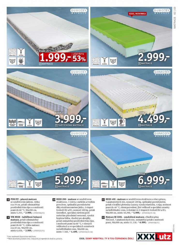 leták XXXLutz Matrace od 10.11.2014 strana 1 leták XXXLutz Matrace od 10.11.2014 strana 1