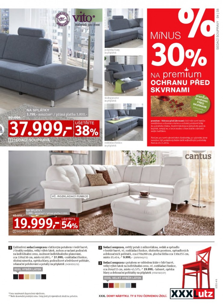 let�k XXXLutz Aktu�ln� prospekt od 10.11.2014 strana 1