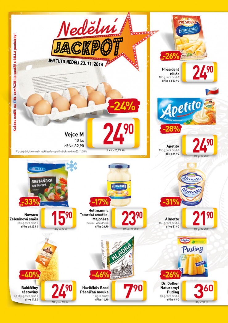 let�k Billa velk� od 19.11.2014 strana 1