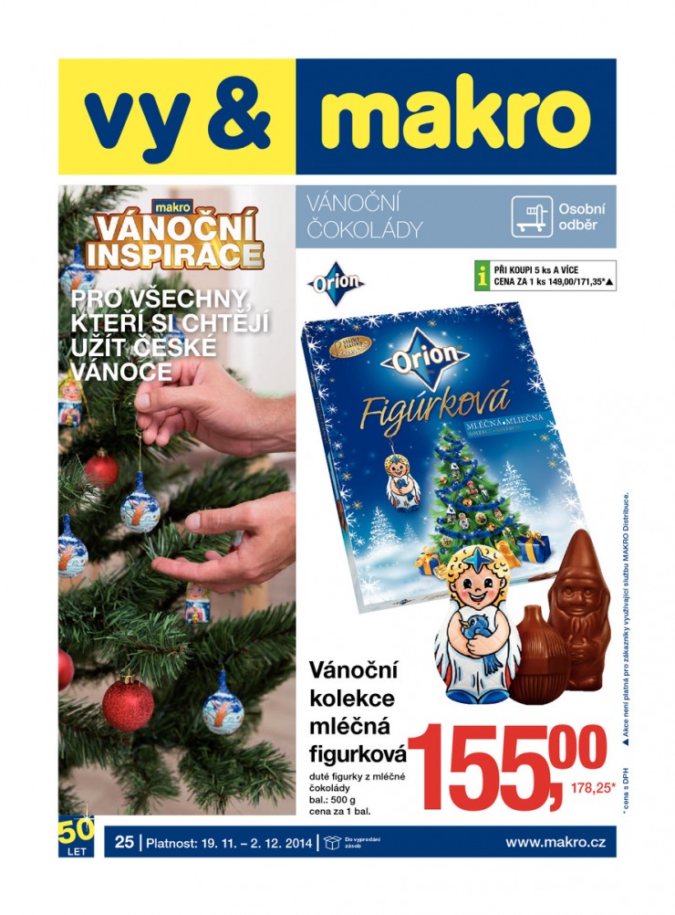 leták Makro Vánoční čokolády od 19.11.2014 strana 1 leták Makro Vánoční čokolády od 19.11.2014 strana 1