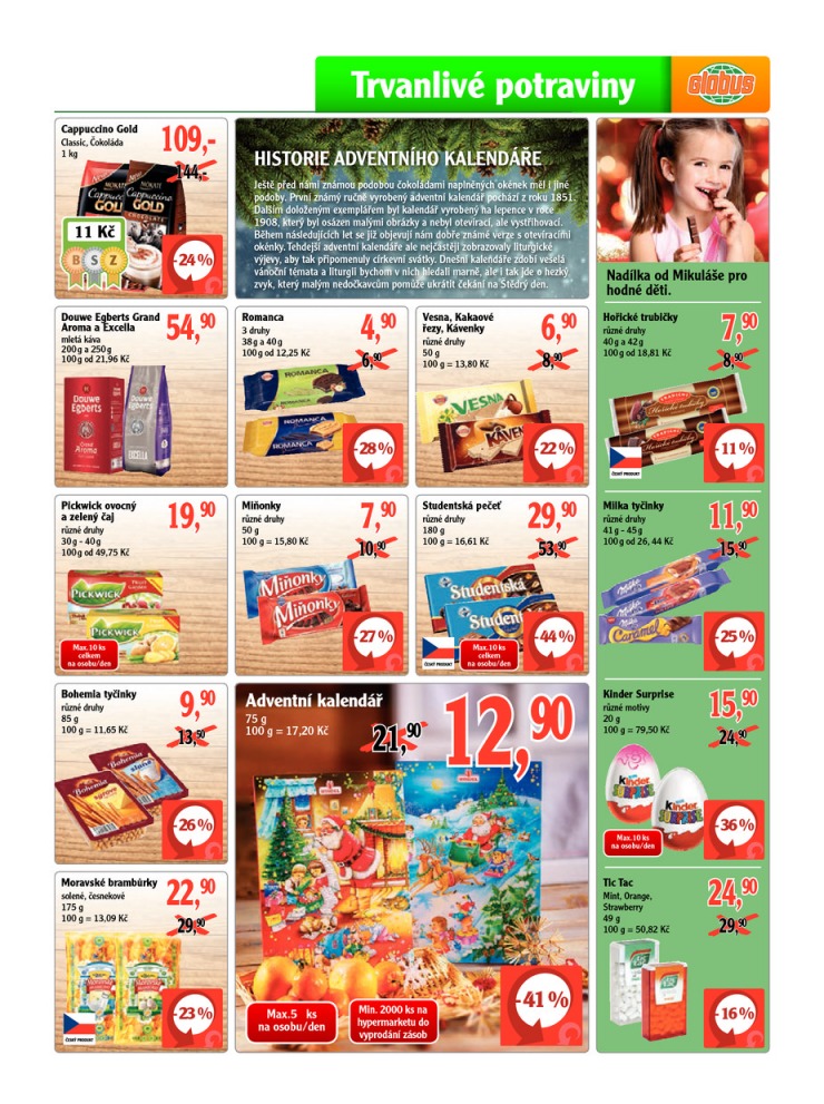 leták Globus Naše noviny od 20.11.2014  strana 1 leták Globus Naše noviny od 20.11.2014 strana 1