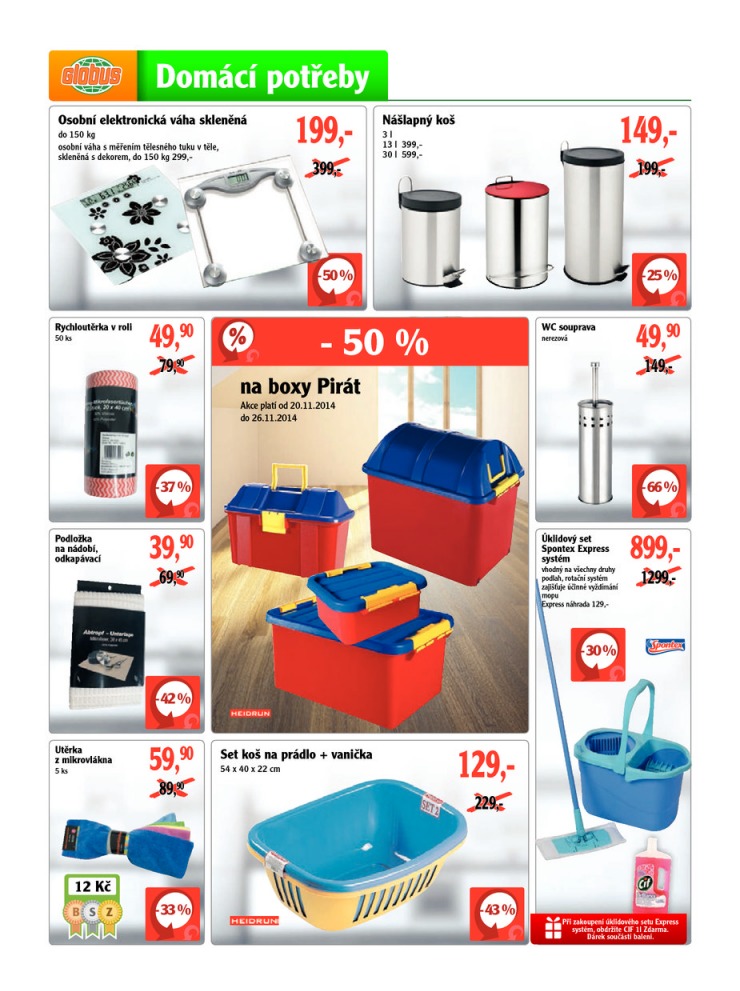 leták Globus Naše noviny od 20.11.2014 strana 1 leták Globus Naše noviny od 20.11.2014 strana 1