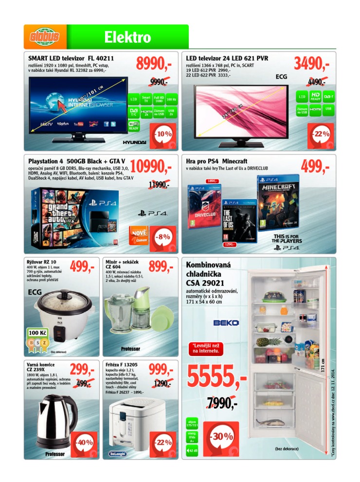 leták Globus Naše noviny od 20.11.2014  strana 1 leták Globus Naše noviny od 20.11.2014 strana 1