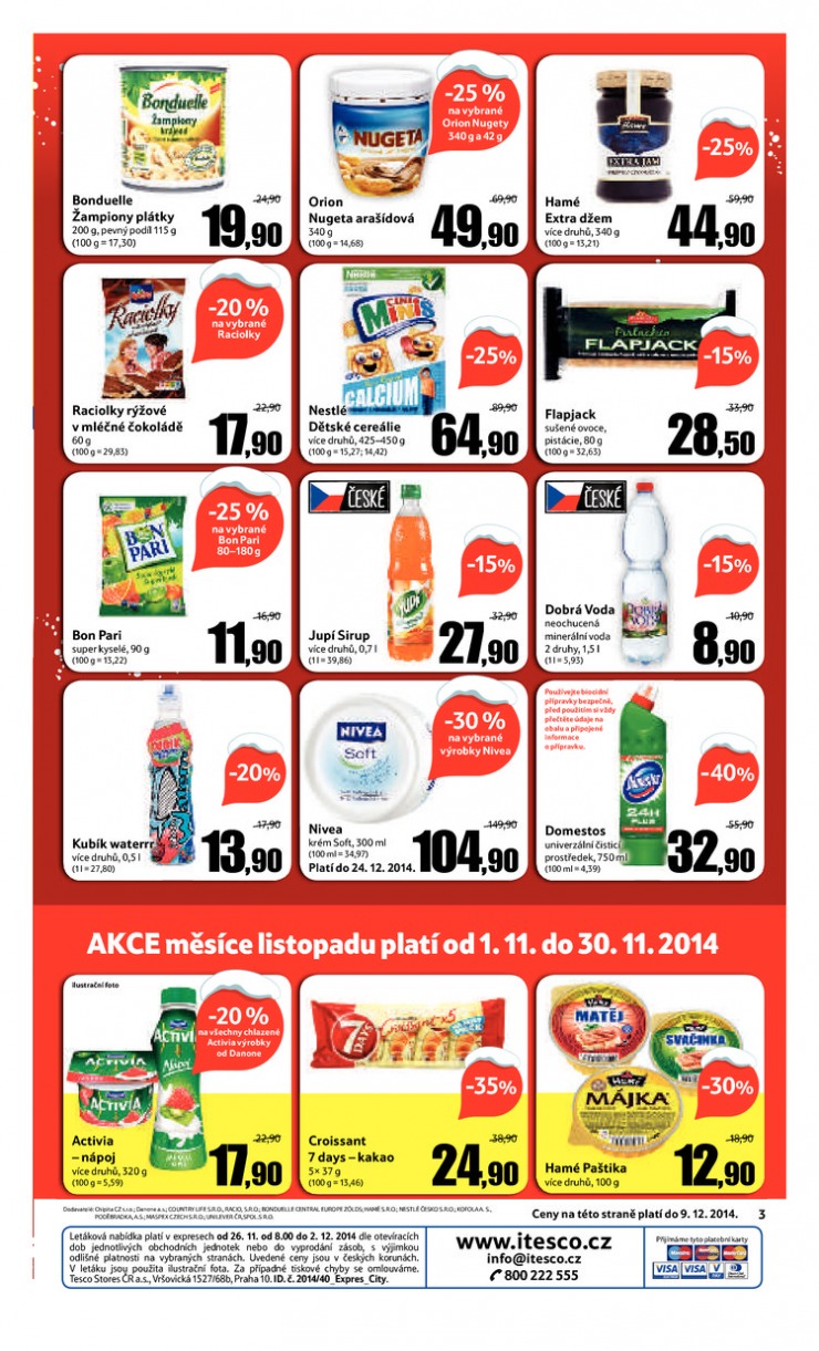 leták Tesco Expres obchody od 26.11.2014 strana 1 leták Tesco Expres obchody od 26.11.2014 strana 1