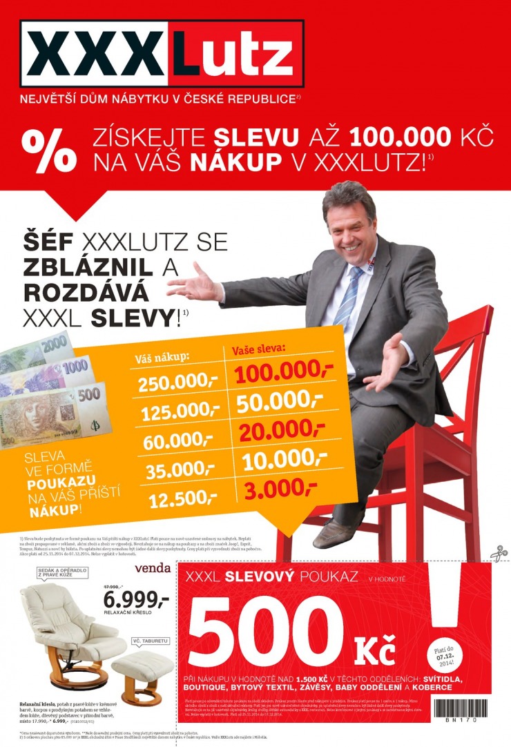 letk XXXLutz Aktuln prospekt od 24.11.2014 strana 1