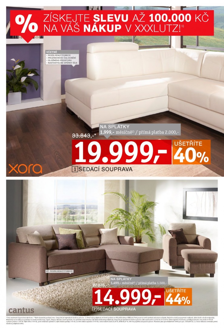 let�k XXXLutz Aktu�ln� prospekt od 24.11.2014 strana 1