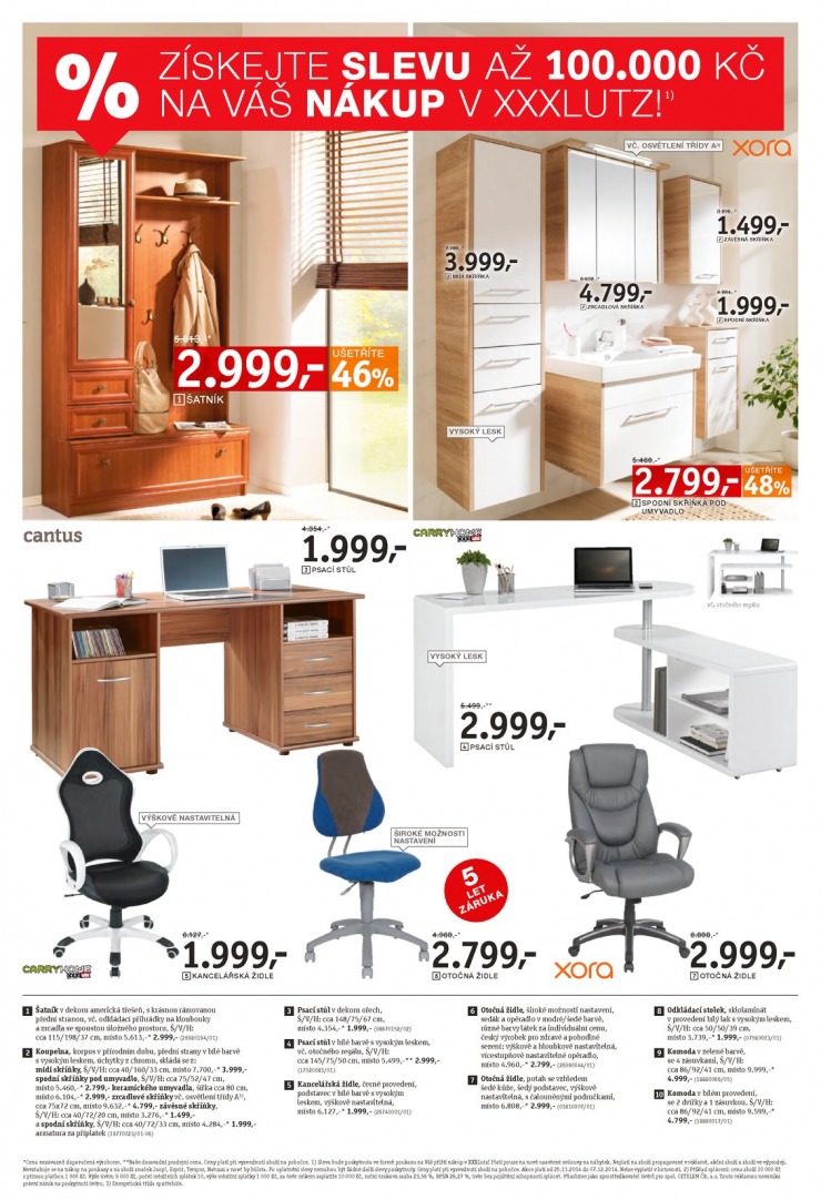 let�k XXXLutz Aktu�ln� prospekt od 24.11.2014 strana 1