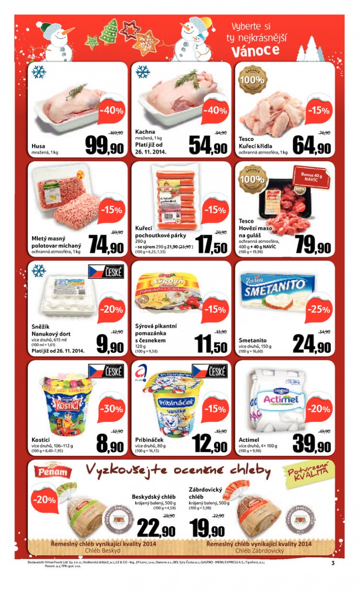 leták Tesco supermarkety od 3.12.2014 strana 1 leták Tesco supermarkety od 3.12.2014 strana 1
