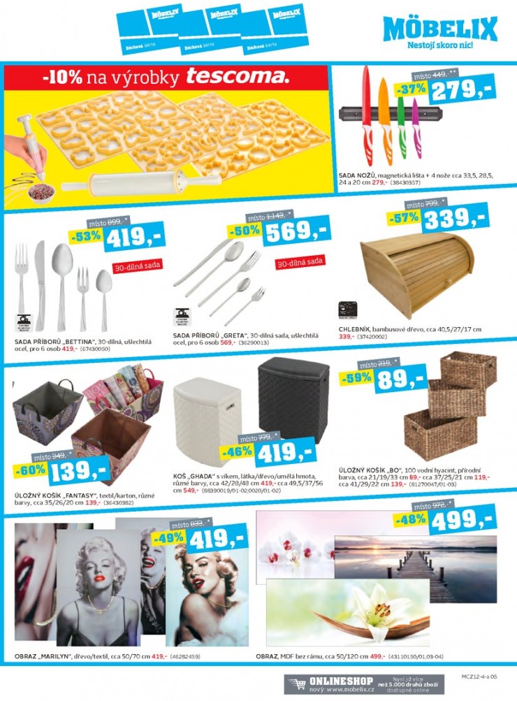 let�k Mobelix Aktu�ln� prospekt od 1.12.2014 strana 1