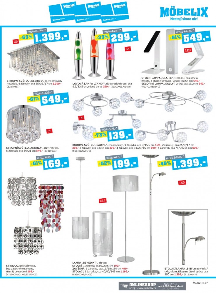 let�k Mobelix Aktu�ln� prospekt od 1.12.2014 strana 1