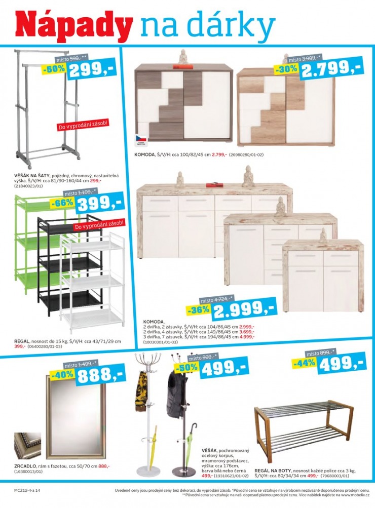 let�k Mobelix Aktu�ln� prospekt od 1.12.2014 strana 1