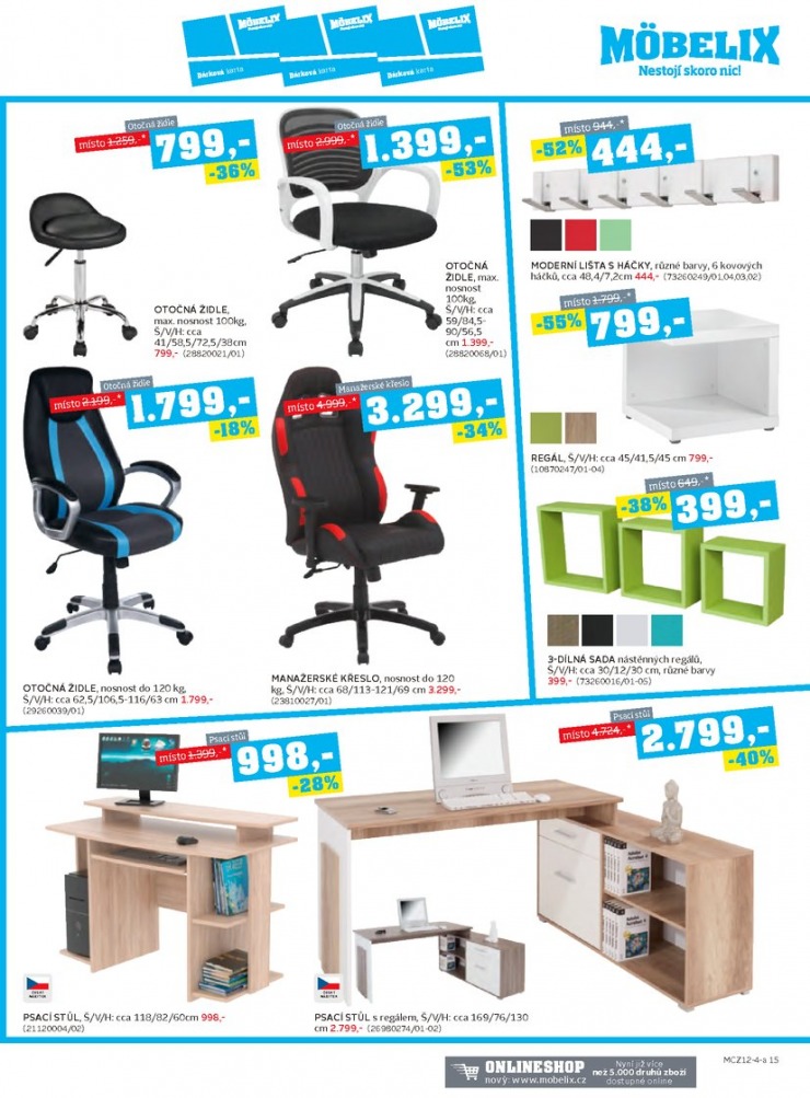 let�k Mobelix Aktu�ln� prospekt od 1.12.2014 strana 1