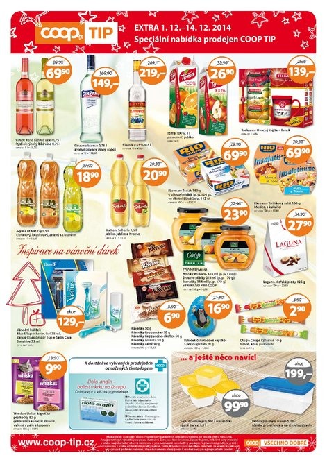 leták COOP Tip extra od 1.12.2014 strana 1 leták COOP Tip extra od 1.12.2014 strana 1