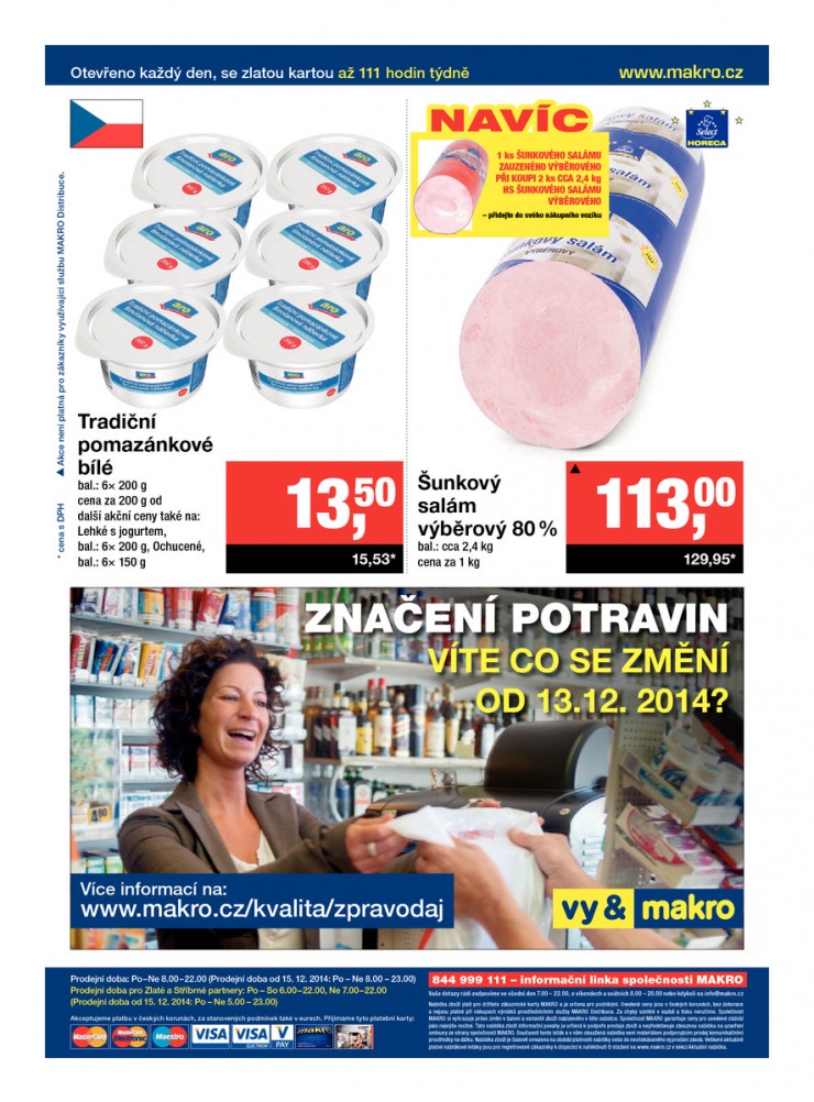 leták Makro Maloobchod od 3.12.2014 strana 1 leták Makro Maloobchod od 3.12.2014 strana 1