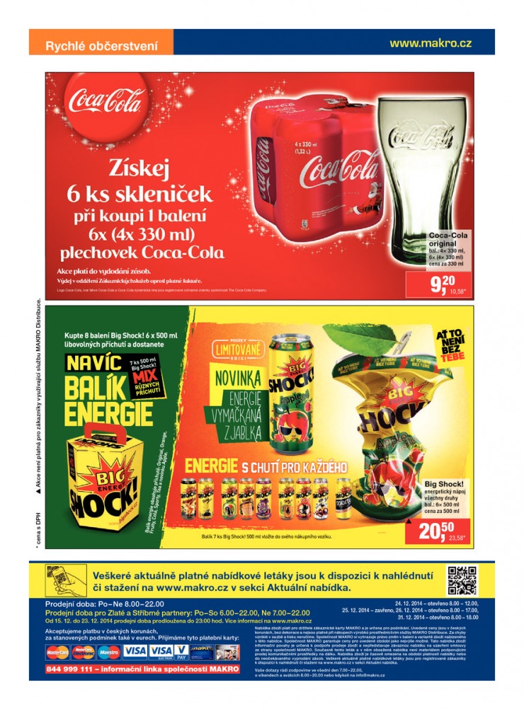 leták Makro Rychlé občerstvení od 3.12.2014 strana 1 leták Makro Rychlé občerstvení od 3.12.2014 strana 1