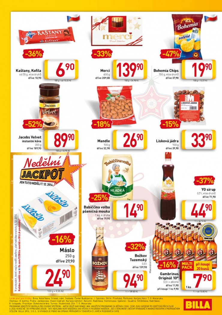 leták Billa malý od 3.12.2014 strana 1 leták Billa malý od 3.12.2014 strana 1