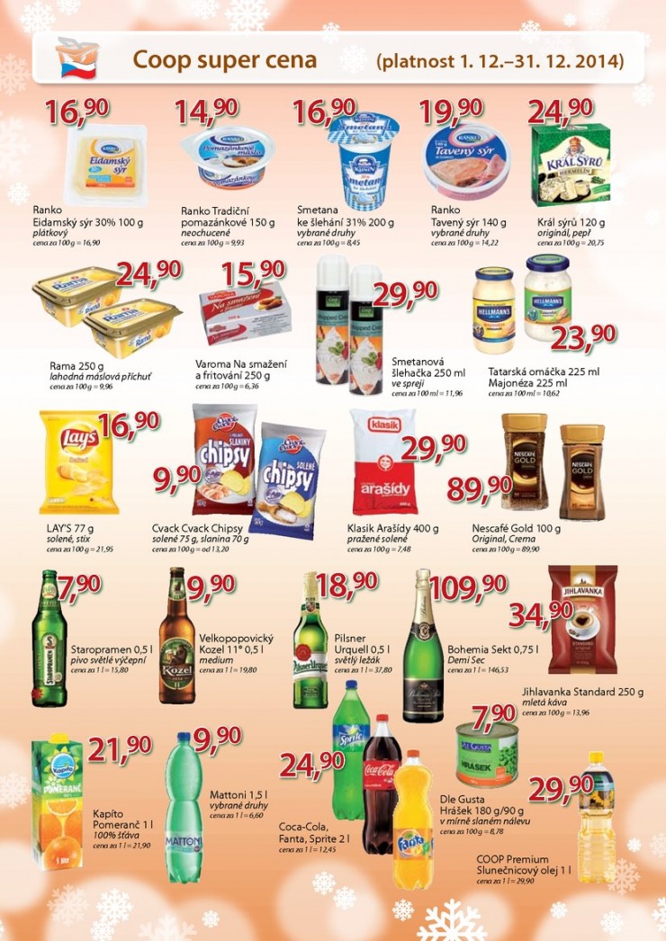 leták COOP Trefa od 3.12.2014 strana 1 leták COOP Trefa od 3.12.2014 strana 1