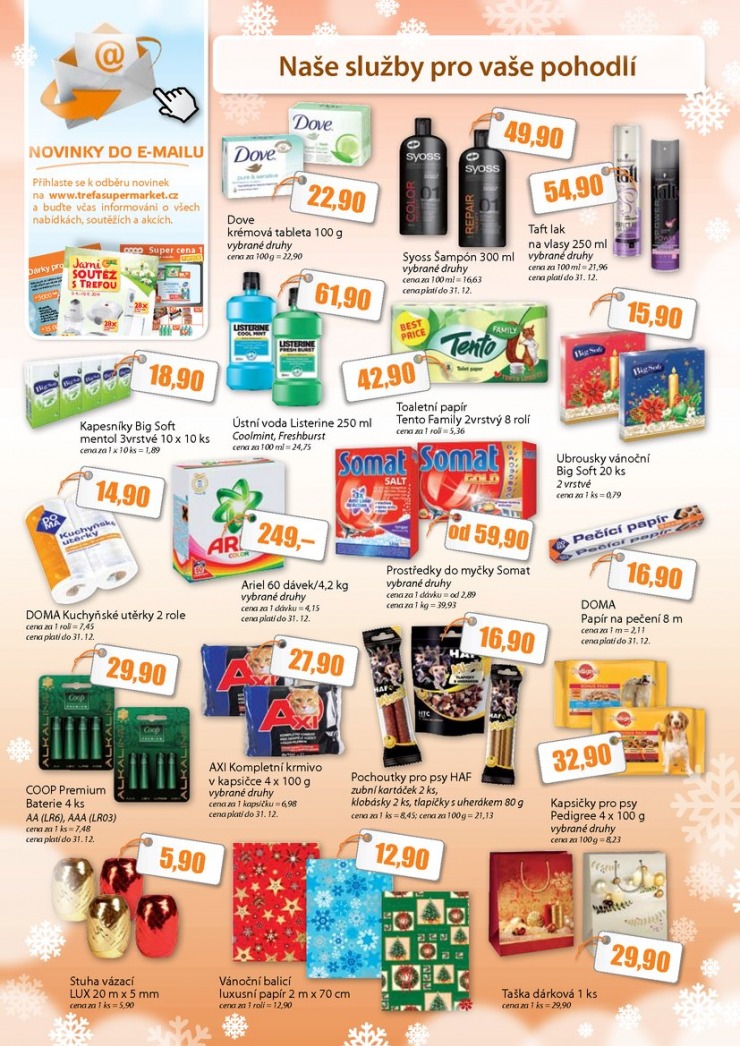 leták COOP Trefa od 3.12.2014 strana 1 leták COOP Trefa od 3.12.2014 strana 1