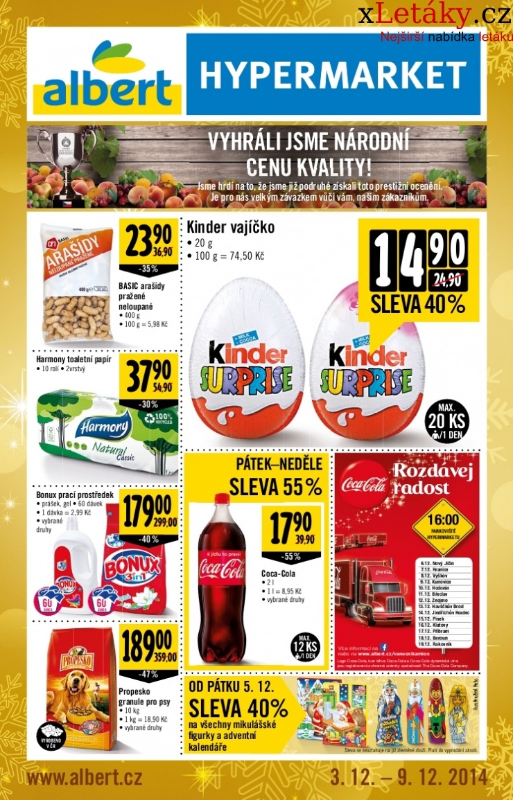 leták Albert Hypermarket leták strana 1 leták Albert Hypermarket leták strana 1