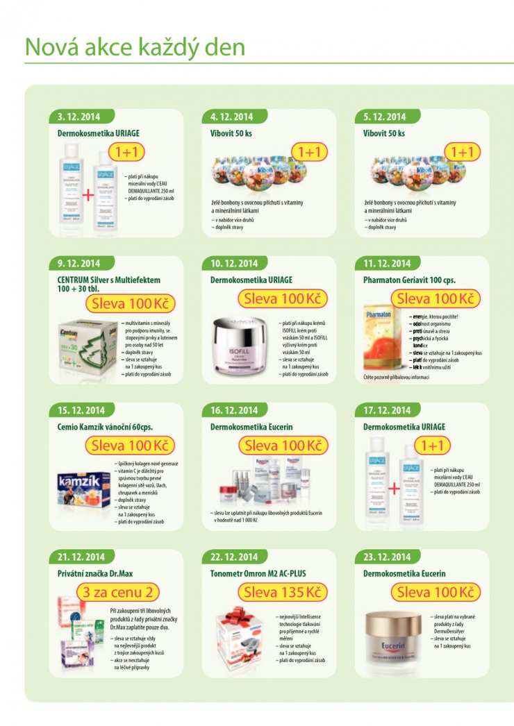 leták Dr. Max lékárna Aktuální leták od 3.12.2014 strana 1 leták Dr. Max lékárna Aktuální leták od 3.12.2014 strana 1