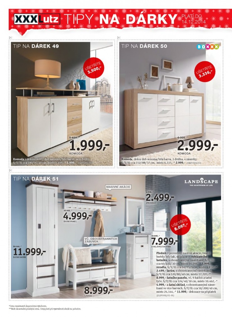 let�k XXXLutz Aktu�ln� prospekt od 1.12.2014 strana 1