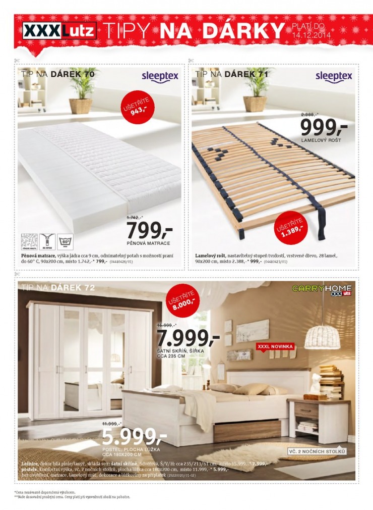 let�k XXXLutz Aktu�ln� prospekt od 1.12.2014 strana 1