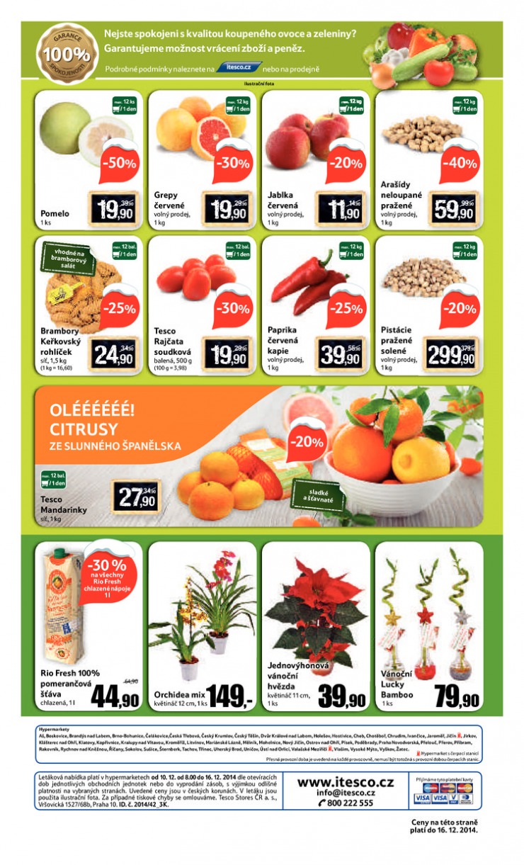 leták Tesco velké hypermarkety od 10.12.2014 strana 1 leták Tesco velké hypermarkety od 10.12.2014 strana 1