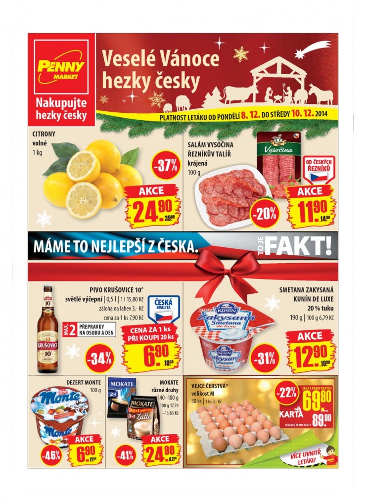 leták Penny Aktuální nabídka od 8.12.2014 strana 1 leták Penny Aktuální nabídka od 8.12.2014 strana 1