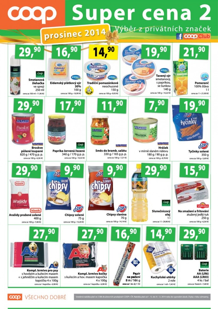 leták COOP Terno od 10.12.2014 strana 1 leták COOP Terno od 10.12.2014 strana 1