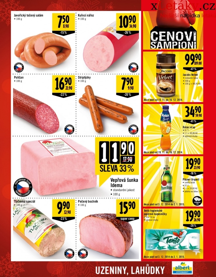 leták Albert Hypermarket leták strana 1 leták Albert Hypermarket leták strana 1