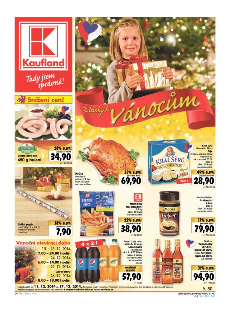 letk Kaufland Aktuln nabdka od 11.12.2014 strana 1