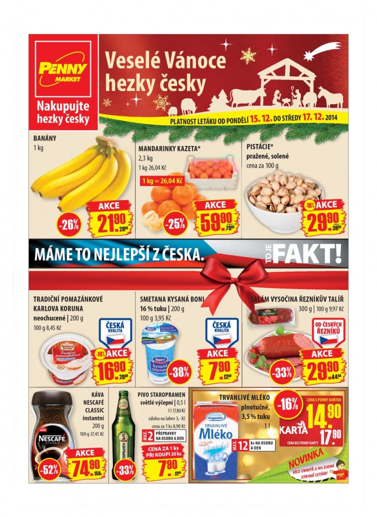 leták Penny Aktuální nabídka od 15.12.2014 strana 1 leták Penny Aktuální nabídka od 15.12.2014 strana 1