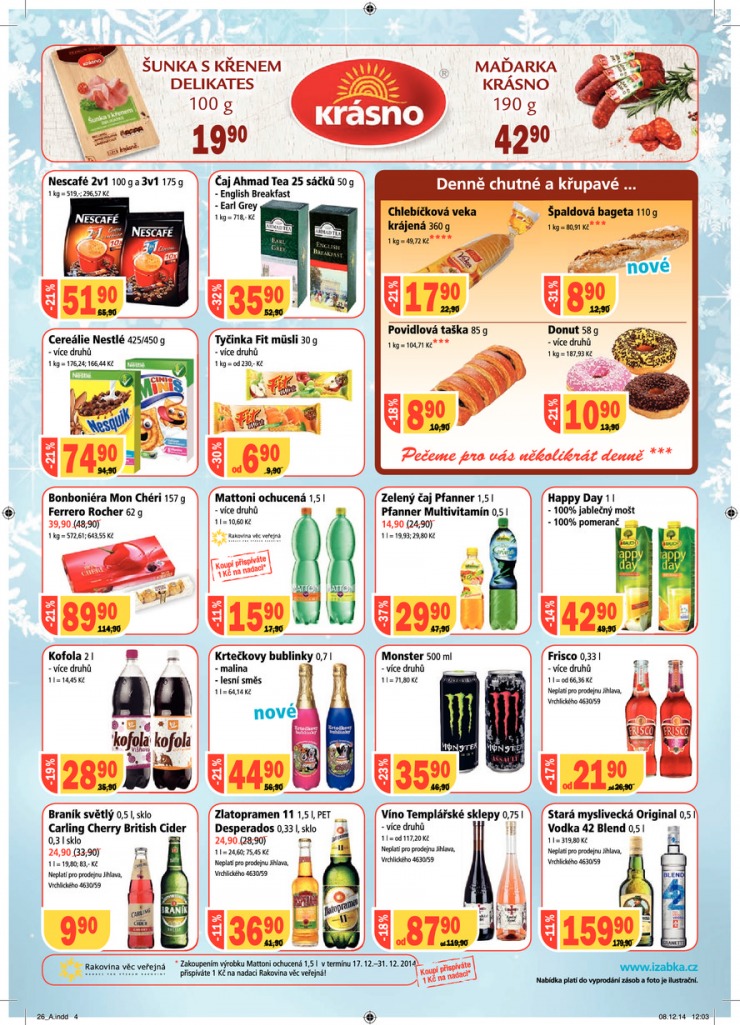 leták Žabka Aktuální od 17.12.2014 strana 1 leták Žabka Aktuální od 17.12.2014 strana 1