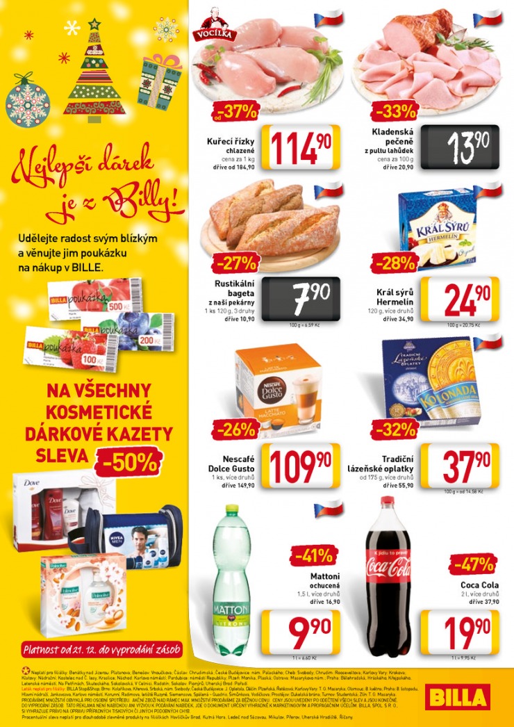 leták Billa velký od 17.12.2014 strana 1 leták Billa velký od 17.12.2014 strana 1