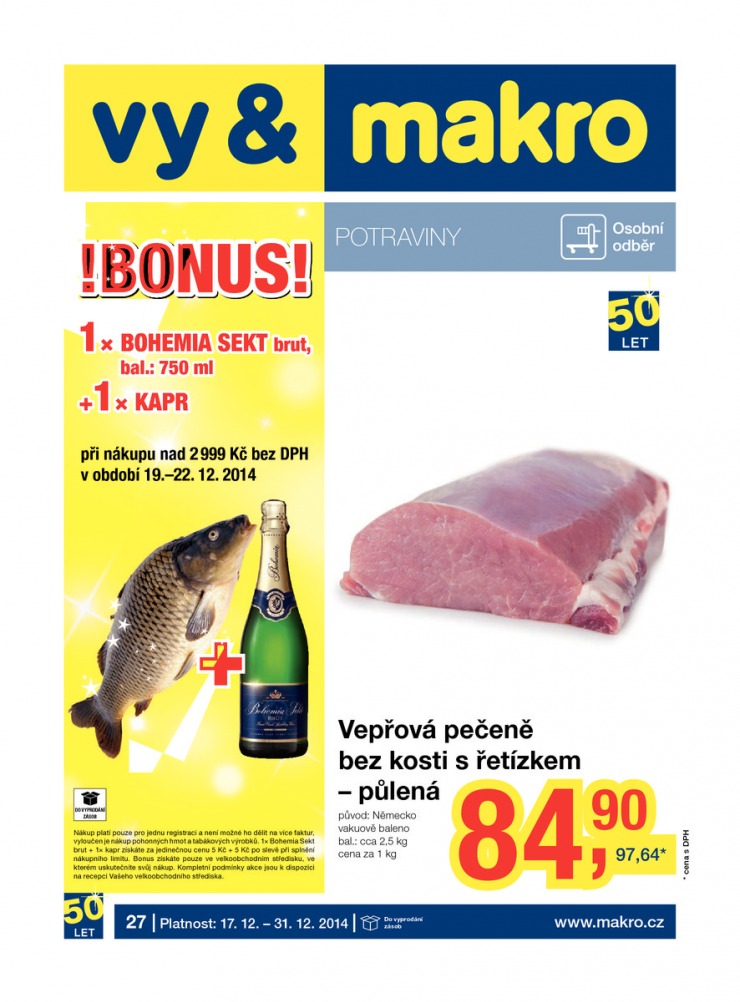 letk Makro Potraviny od 17.12.2014 strana 1