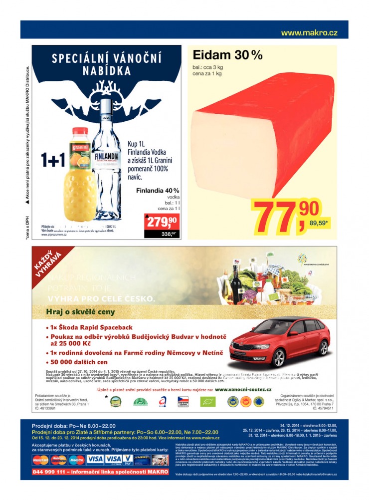leták Makro Potraviny od 17.12.2014 strana 1 leták Makro Potraviny od 17.12.2014 strana 1