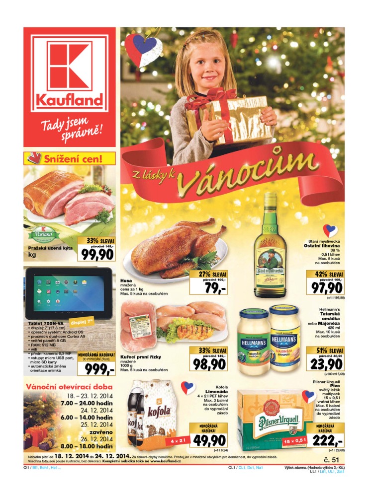 letk Kaufland Aktuln nabdka od 18.12.2014 strana 1