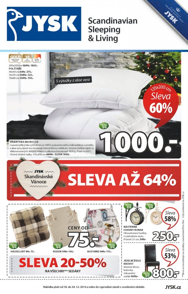 letk Jysk Nabdka tdne od 18.12.2014 strana 1