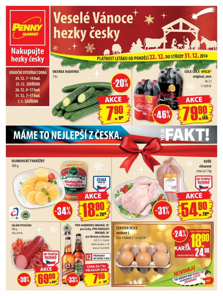 leták Penny Aktuální nabídka od 22.12.2014 strana 1 leták Penny Aktuální nabídka od 22.12.2014 strana 1