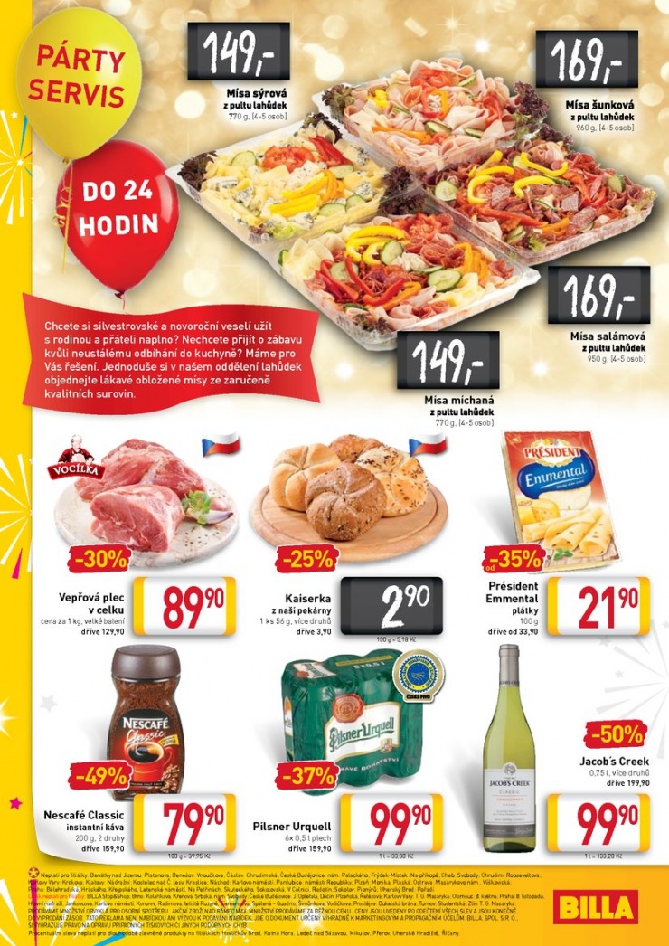 leták Billa velký od 26.12.2014 strana 1 leták Billa velký od 26.12.2014 strana 1