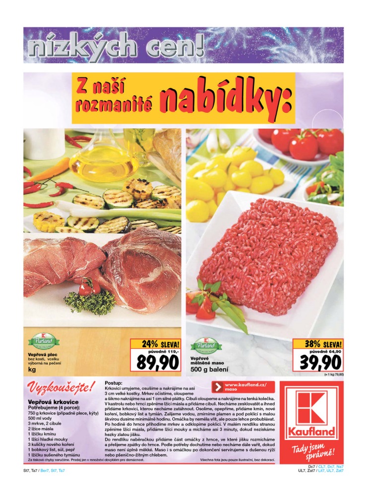 let�k Kaufland Aktu�ln� nab�dka od 26.12.2014 strana 1
