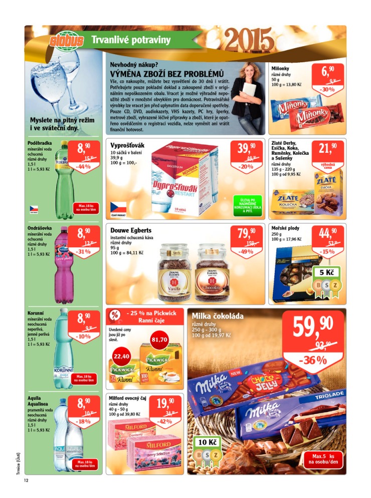 leták Globus Naše noviny od 26.12.2014 strana 1 leták Globus Naše noviny od 26.12.2014 strana 1