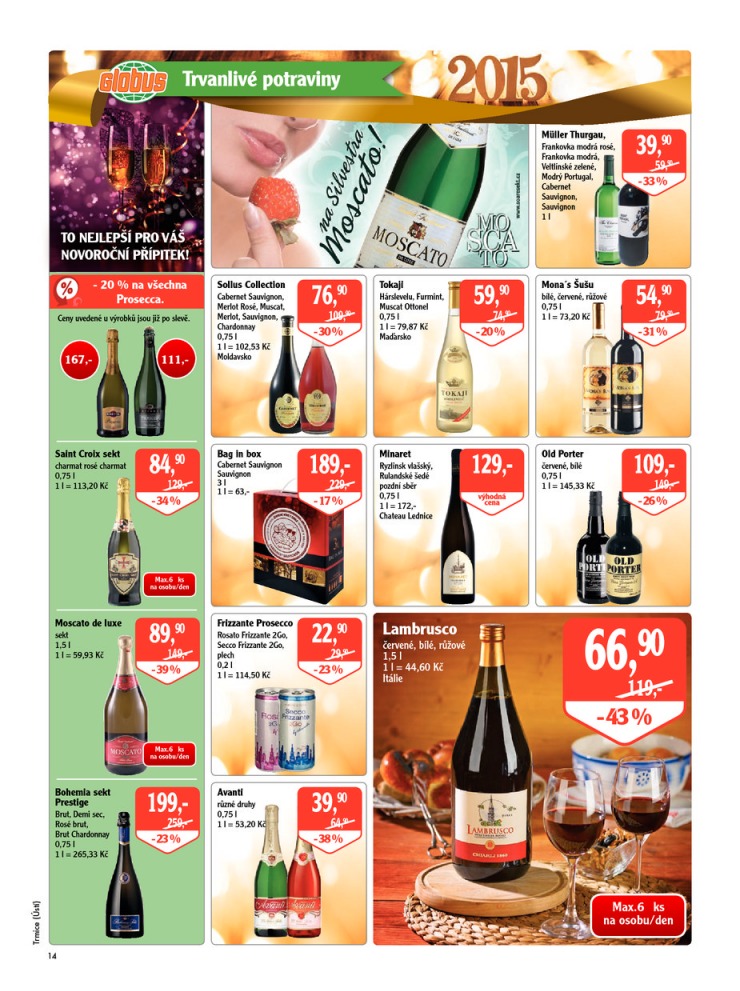 leták Globus Naše noviny od 26.12.2014 strana 1 leták Globus Naše noviny od 26.12.2014 strana 1