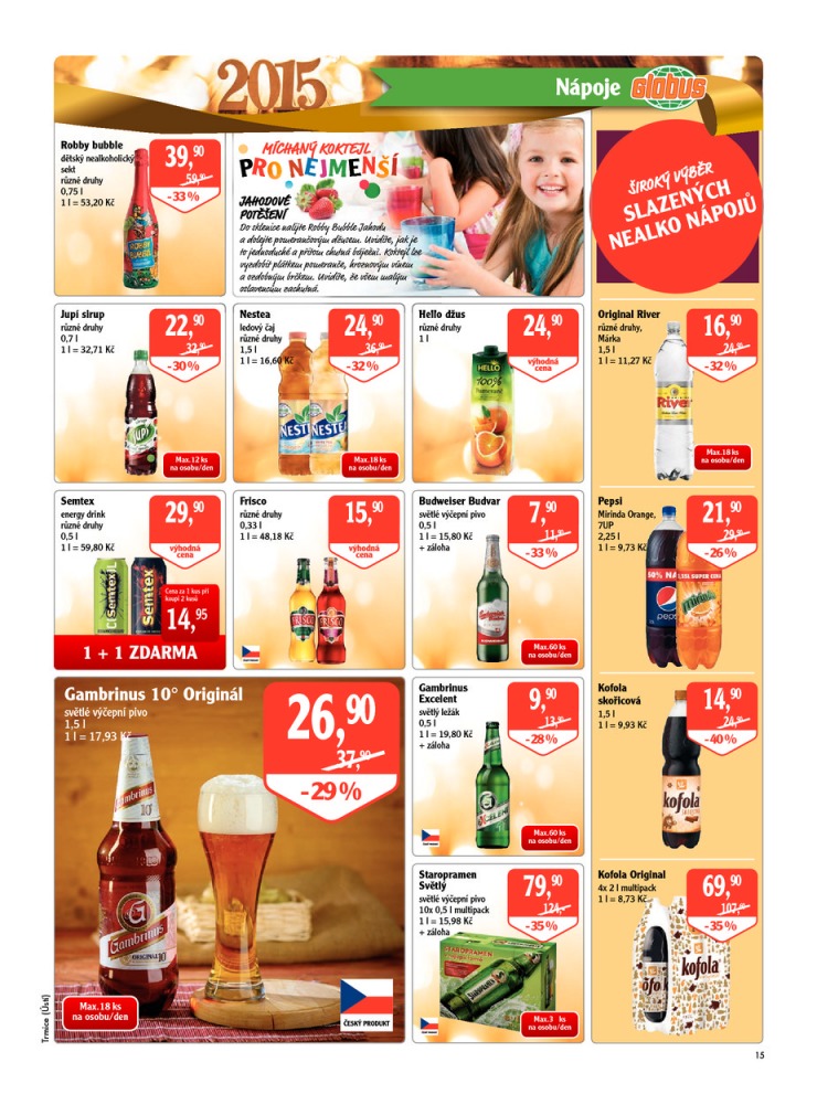 leták Globus Naše noviny od 26.12.2014 strana 1 leták Globus Naše noviny od 26.12.2014 strana 1