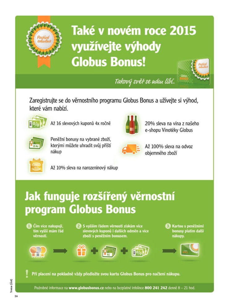 leták Globus Naše noviny od 26.12.2014 strana 1 leták Globus Naše noviny od 26.12.2014 strana 1