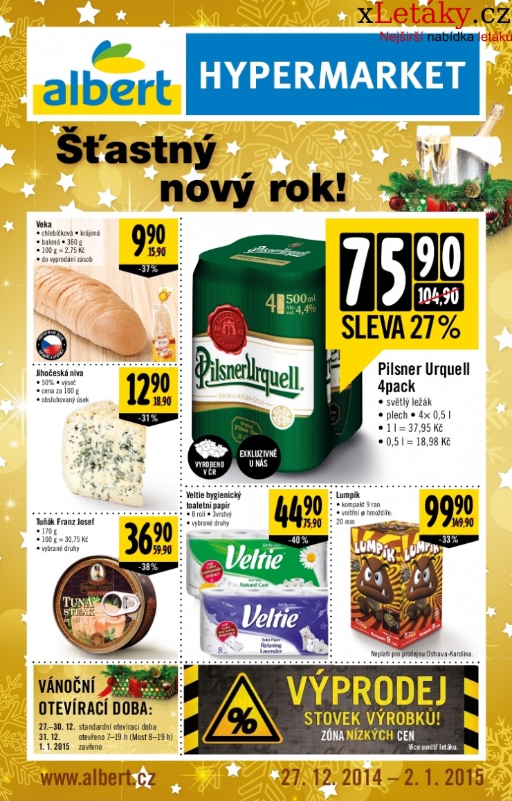 leták Albert Hypermarket leták strana 1 leták Albert Hypermarket leták strana 1