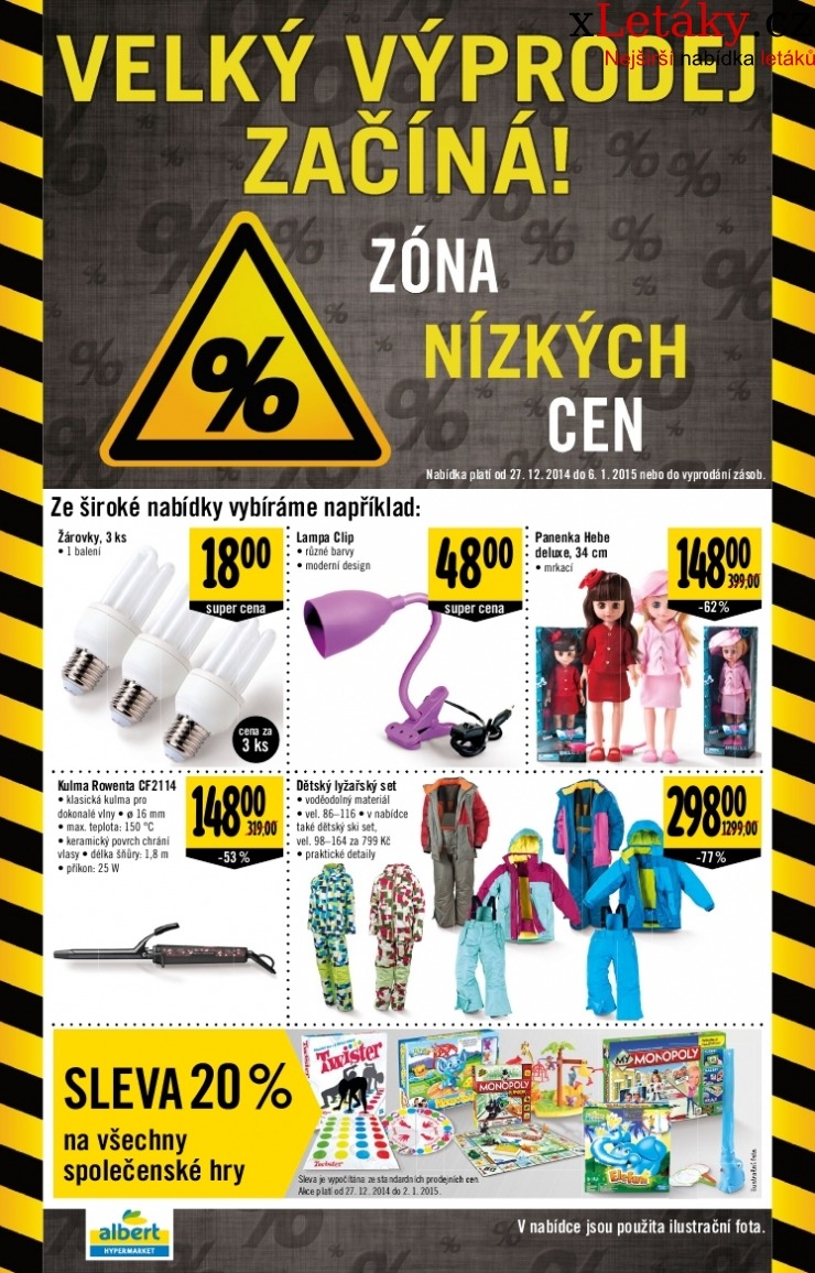 leták Albert Hypermarket leták strana 1 leták Albert Hypermarket leták strana 1