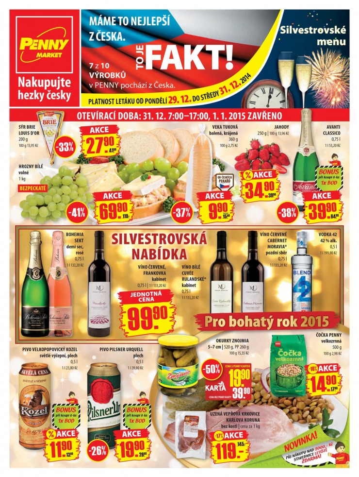 leták Penny Aktuální nabídka od 29.12.2014 strana 1 leták Penny Aktuální nabídka od 29.12.2014 strana 1